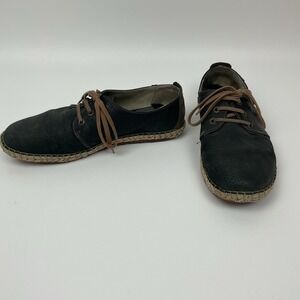 El Naturalista Lace Up Shoes Mens 43 Green Leather Eco Jute Sole Rustic Bohocore